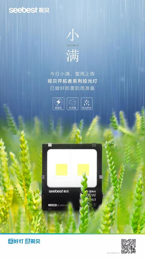 今日小满,雷雨上阵,视贝投光灯已做好防雷防雨准备
